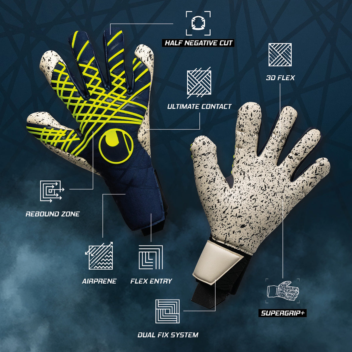 Uhlsport Torwarthandschuhe Prediction Supergrip HN - machsport – Bild 