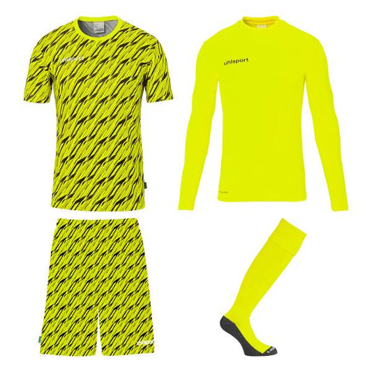 Uhlsport Torwartset Progressive – neongelb / S
