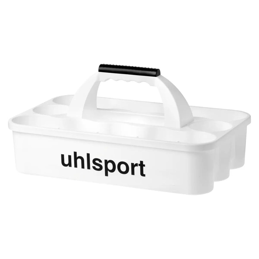 Uhlsport Wasserflaschenhalter aus strapazierfähigem Material, ideal für Sport und Outdoor-Aktivitäten, in schwarzer Farbe.