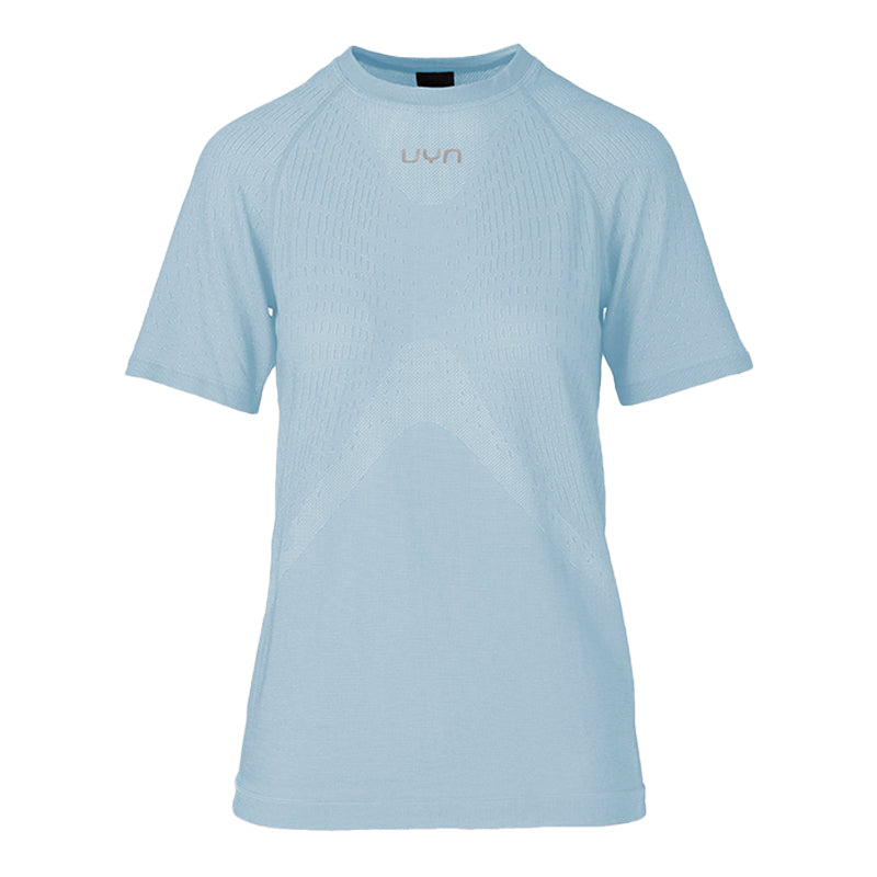 UYN Damenlaufshirt kurzärmelig Kymra, ultraleichtes Laufshirt für dynamische Einheiten und längere Läufe, blau - machsport – Bild 