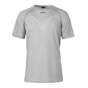 UYN Herrenlaufshirt kurzärmelig Kymra, ultraleichtes Laufshirt für dynamische Einheiten und längere Läufe, grau - machsport