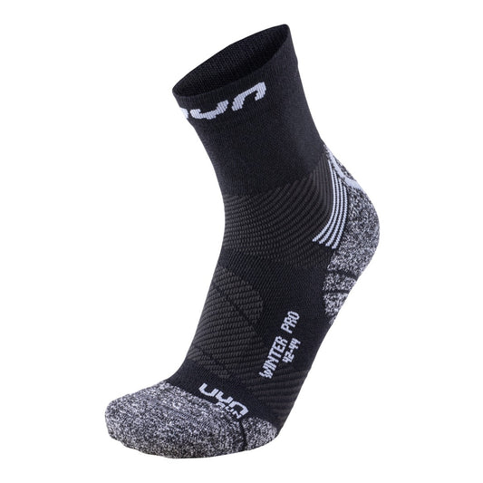 UYN Herrenlaufsocken Winter Pro Run Socks – schwarz / 45-47